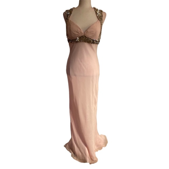 Jovani Pink Evening Gown Sz 8 - Picture 1 of 5